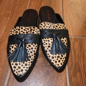 Aerosoles Leopard Tassels Slides